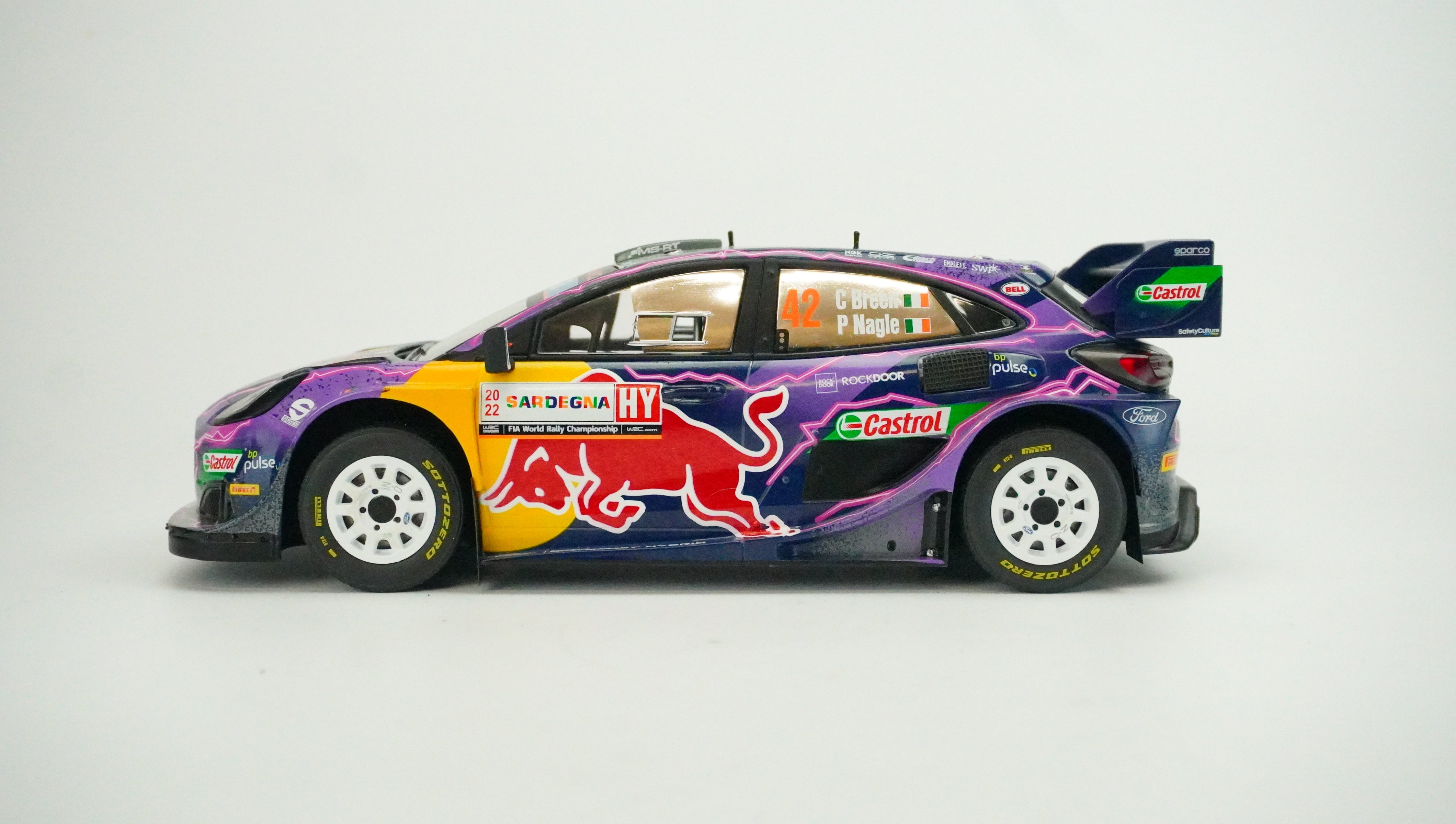 Ford Puma Rally 1 No. 42 Red Bull (without box) 1:18