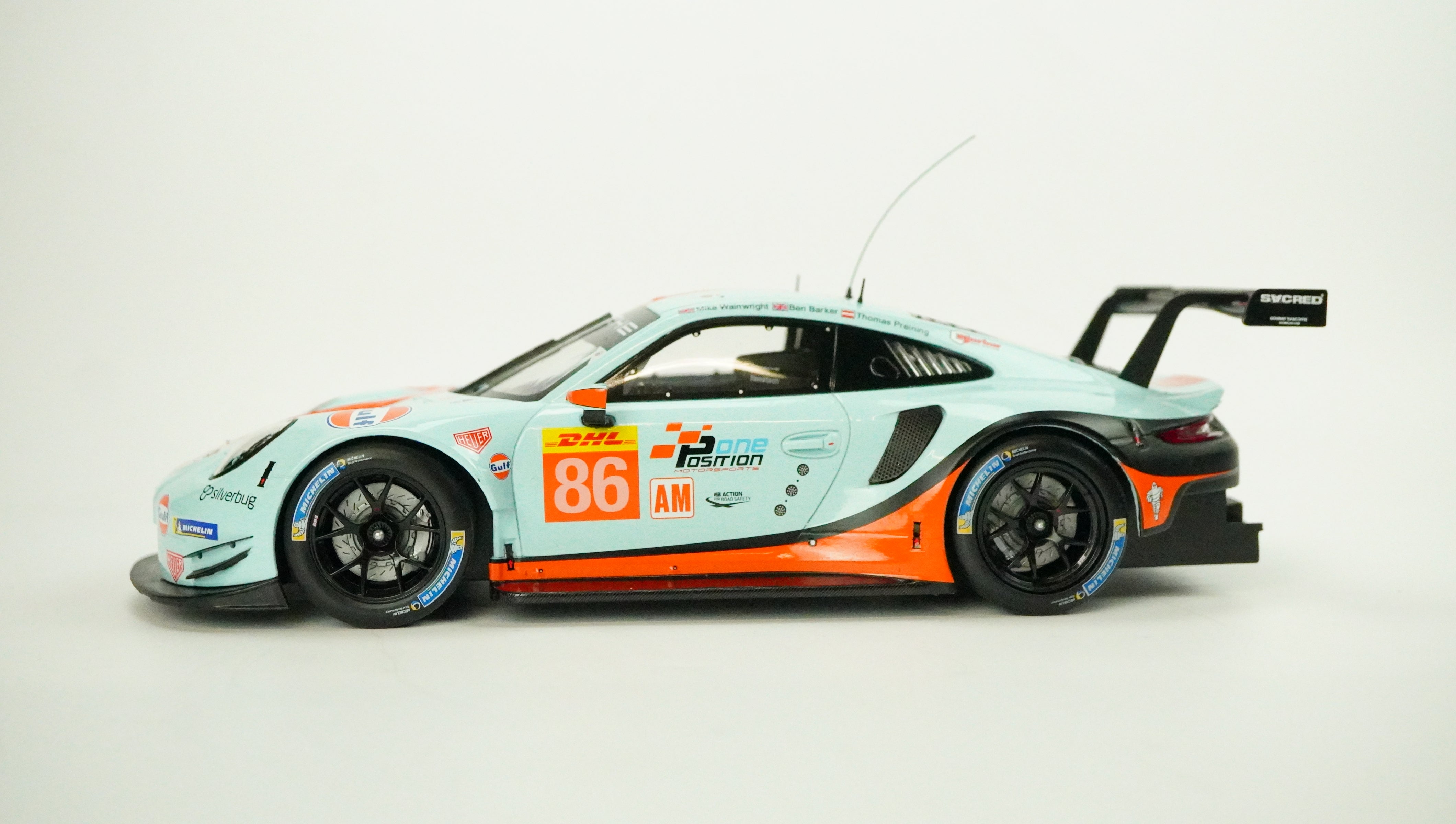 Porsche 911 (991) GT3 Gulf-Racing Nr.86 2019 1:18