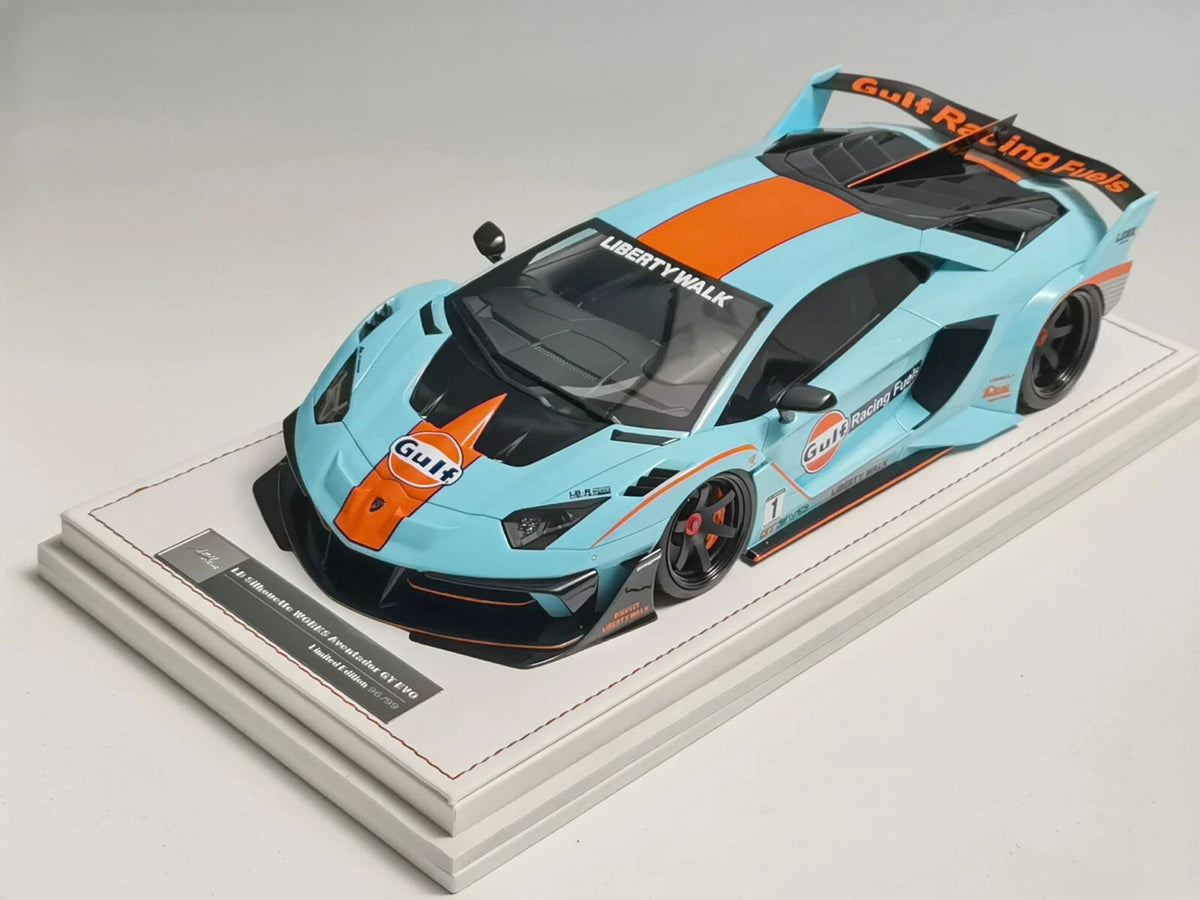 Lamborghini Aventador GT Evo LBW Gulf Limited (incl. Showcase) 1:18