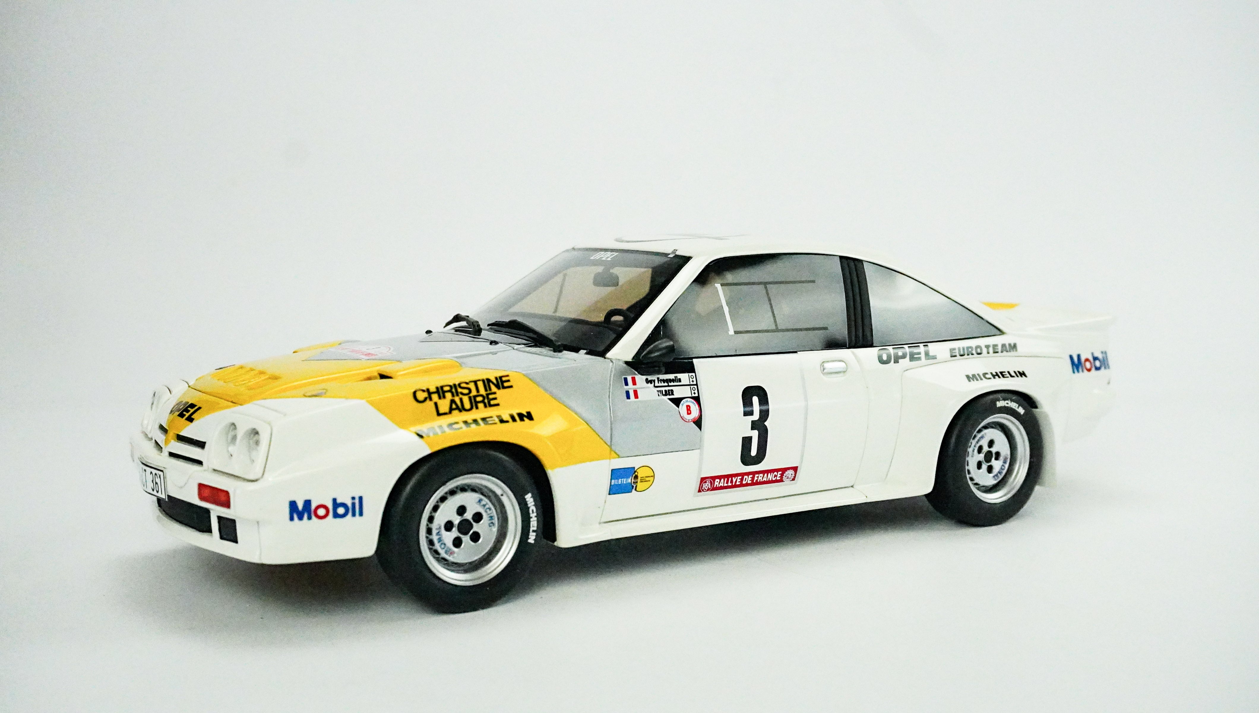 Chevrolet Transport & Opel Manta Rally Nr.3 & Anhänger Set Limited 1:18