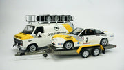 Chevrolet Transport & Opel Manta Rally Nr.3 & Anhänger Set Limited 1:18