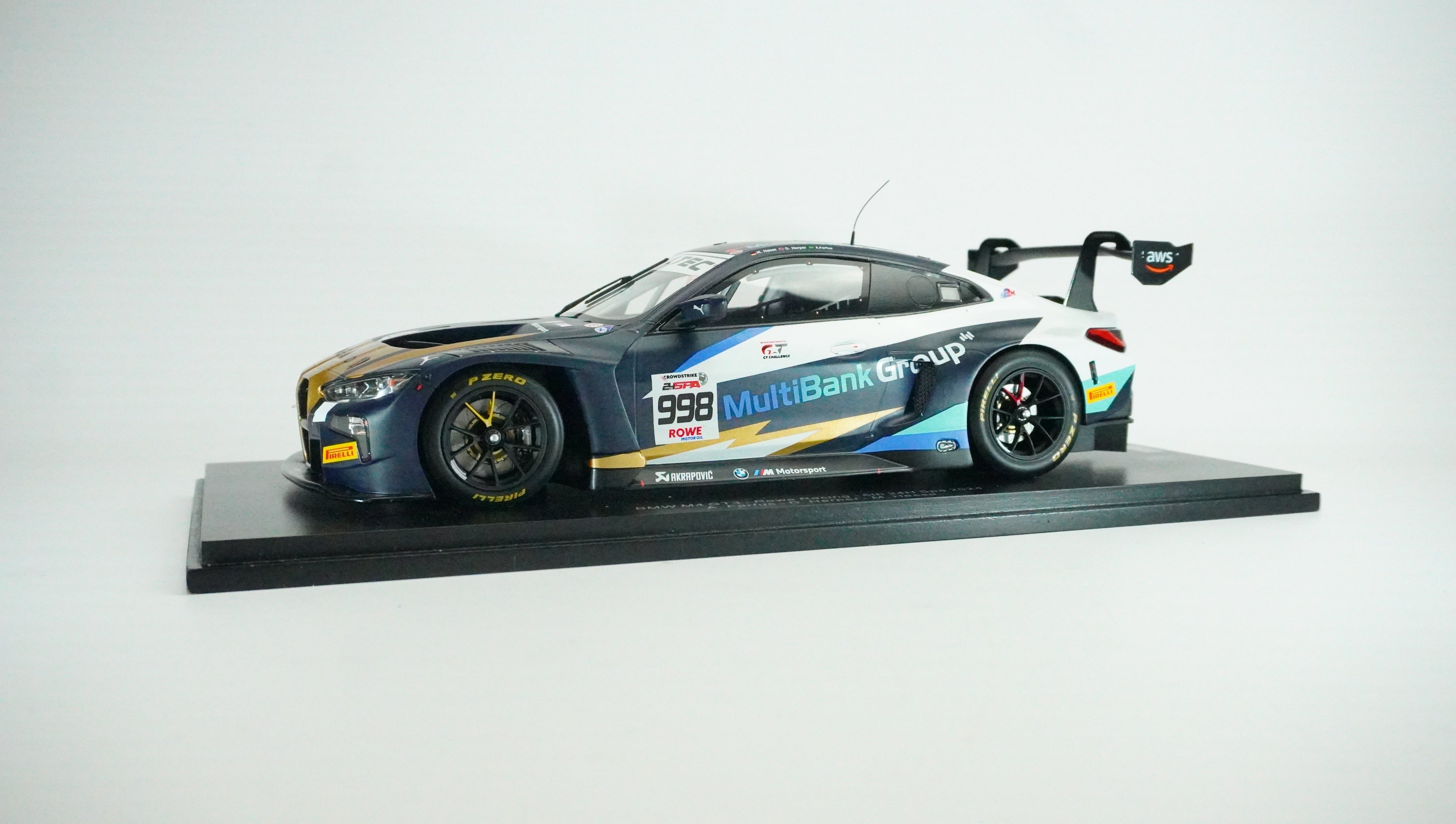 BMW M4 GT3 Racing Nr.998 Limited (incl. Showcase) 2024 1:18
