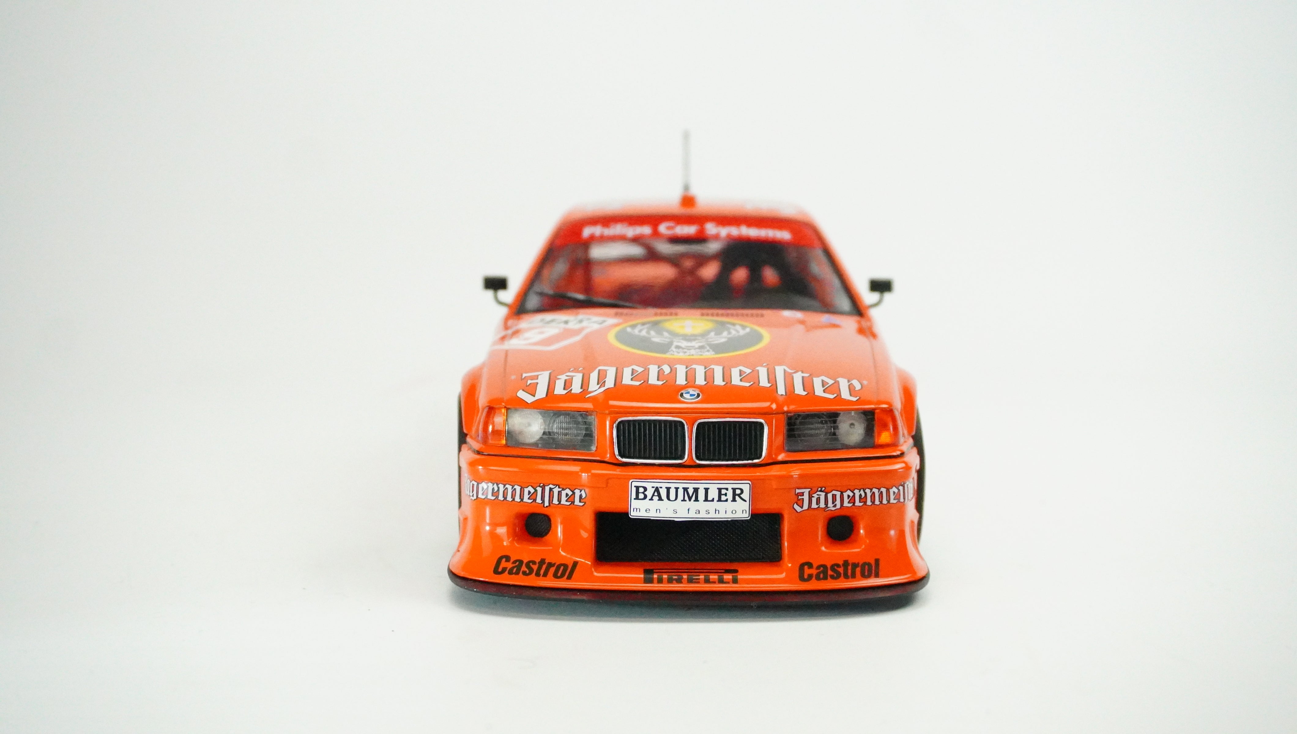 BMW 325I Coupé E36 DTM Jägermeister Rally Nr.9 1:18