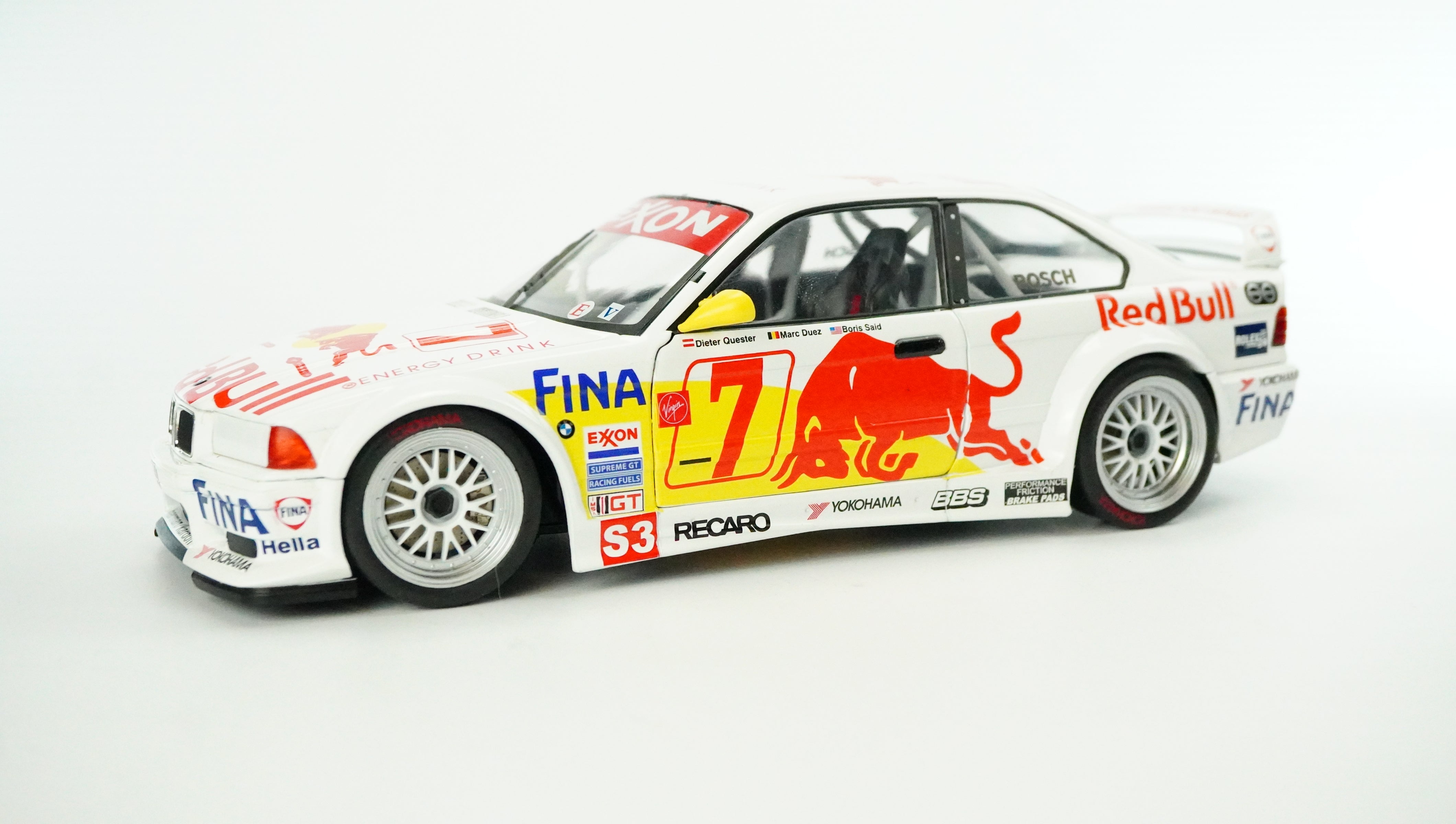 BMW M3 GTR (E36) Racing Nr.7 Red Bull 1997 1:18