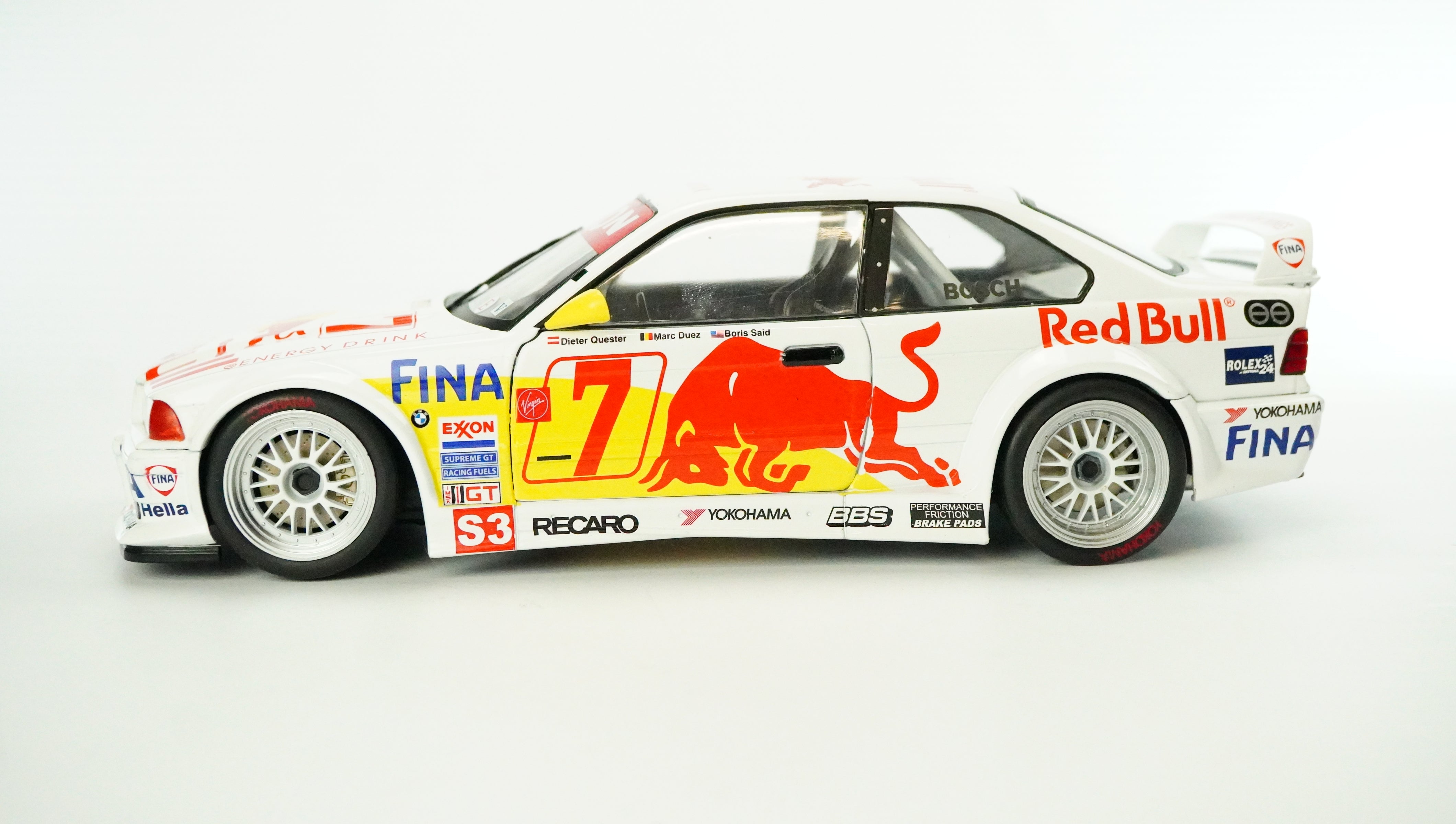 BMW M3 GTR (E36) Racing Nr.7 Red Bull 1997 1:18