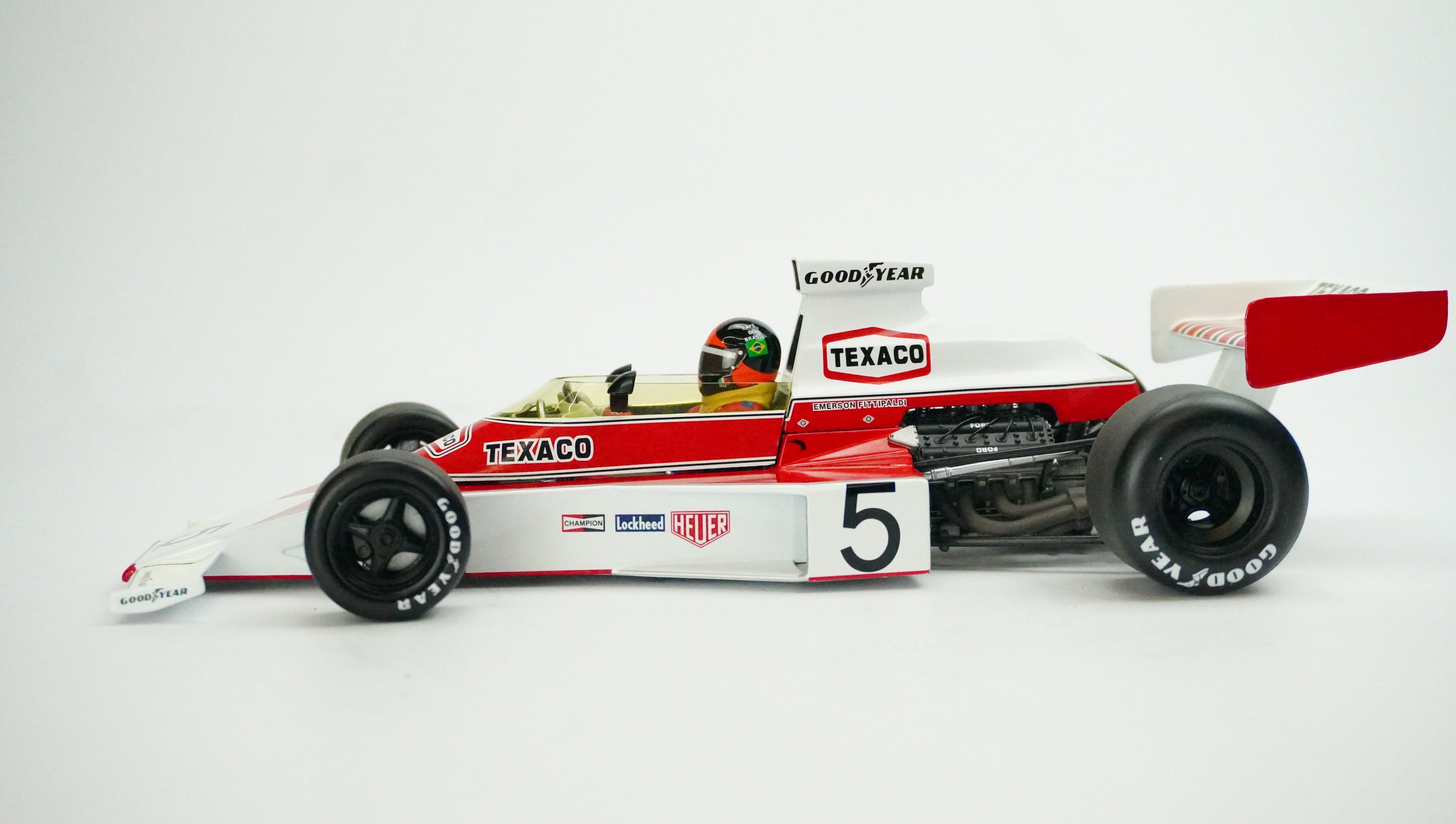 McLaren M23 Ford Emerson Fittipaldi (mit Fahrer) 1974 1:18