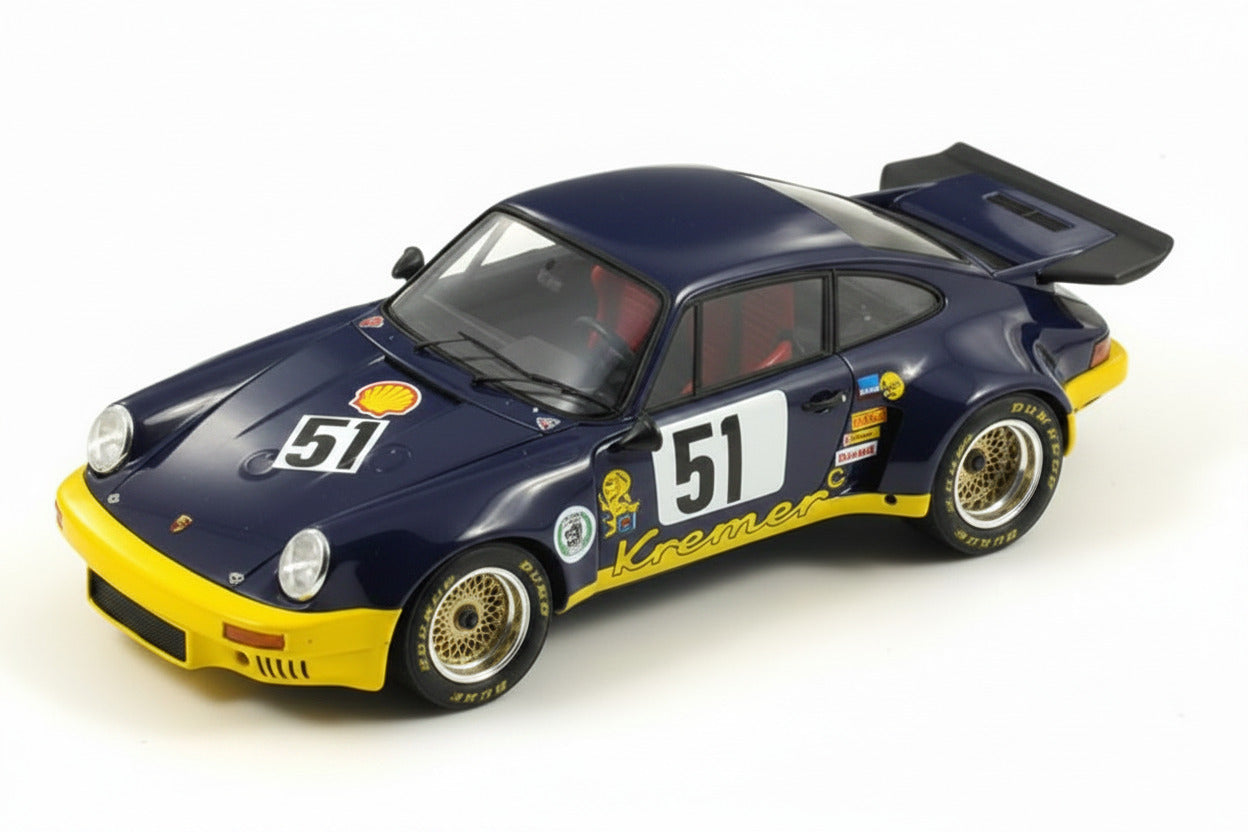 Porsche 911 RSR 3.0 "Kremer" Racing Nr.51 Rarität 1975 1:18