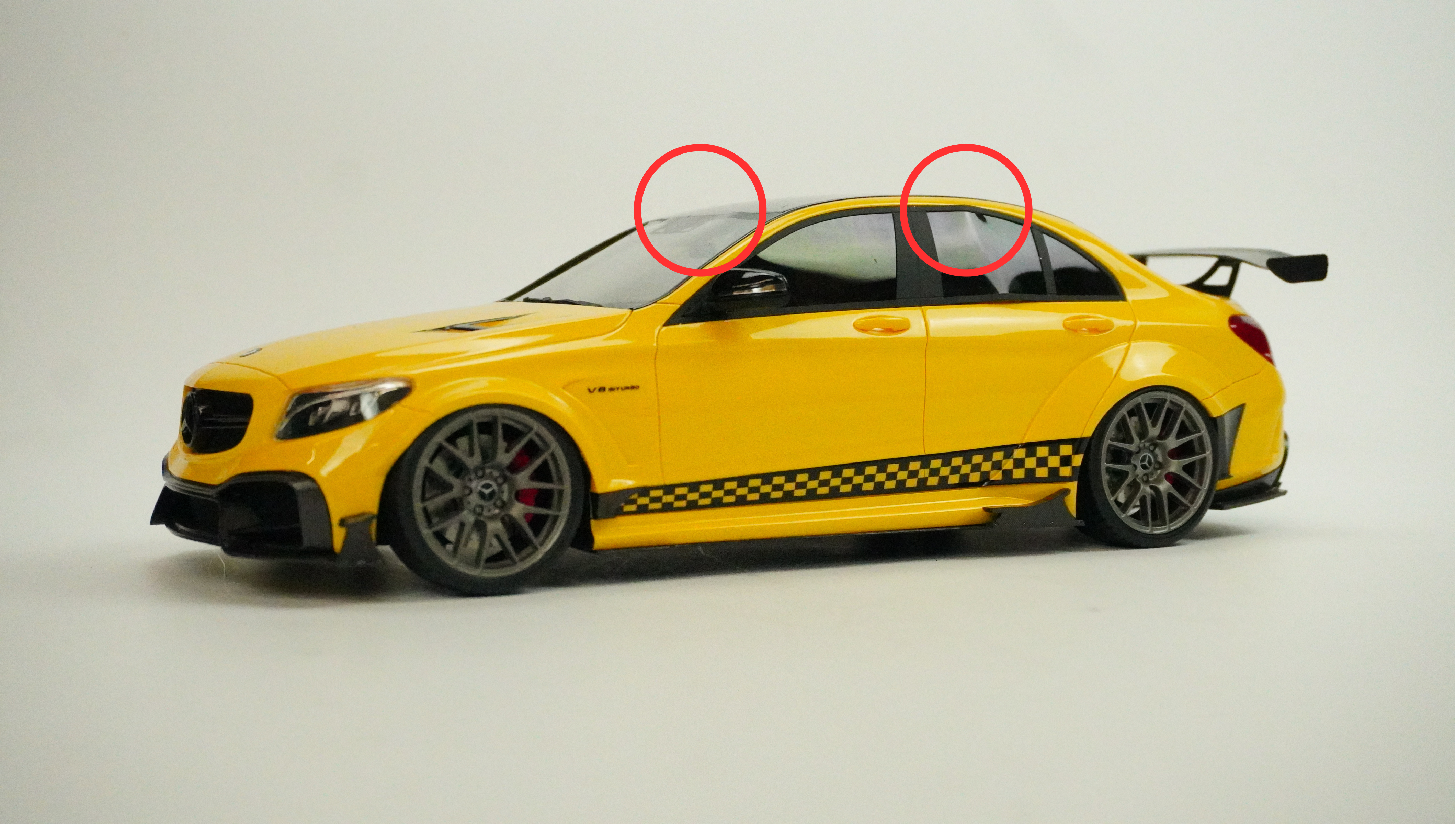Mercedes C63S DarwinPRO MTC (Window Damage) 1:18