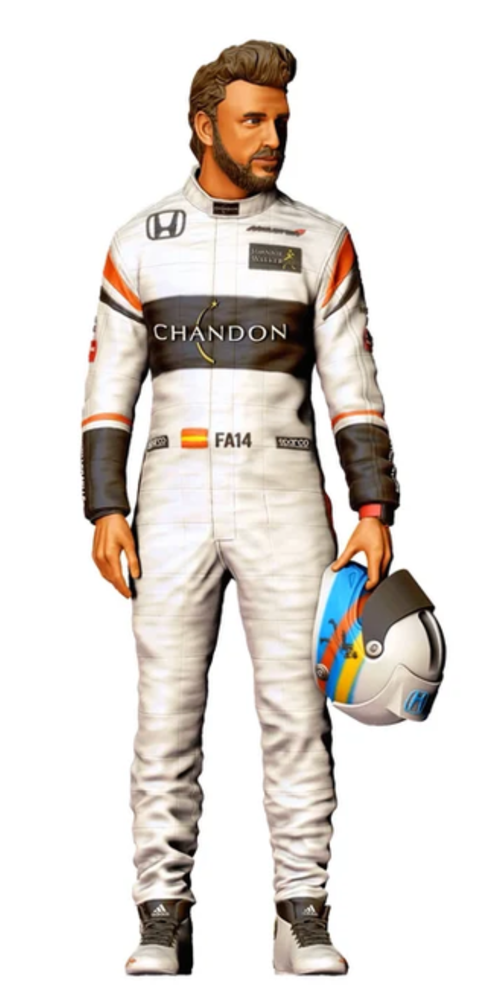 Fernando Alonso Rennfahrer Honda 1:18