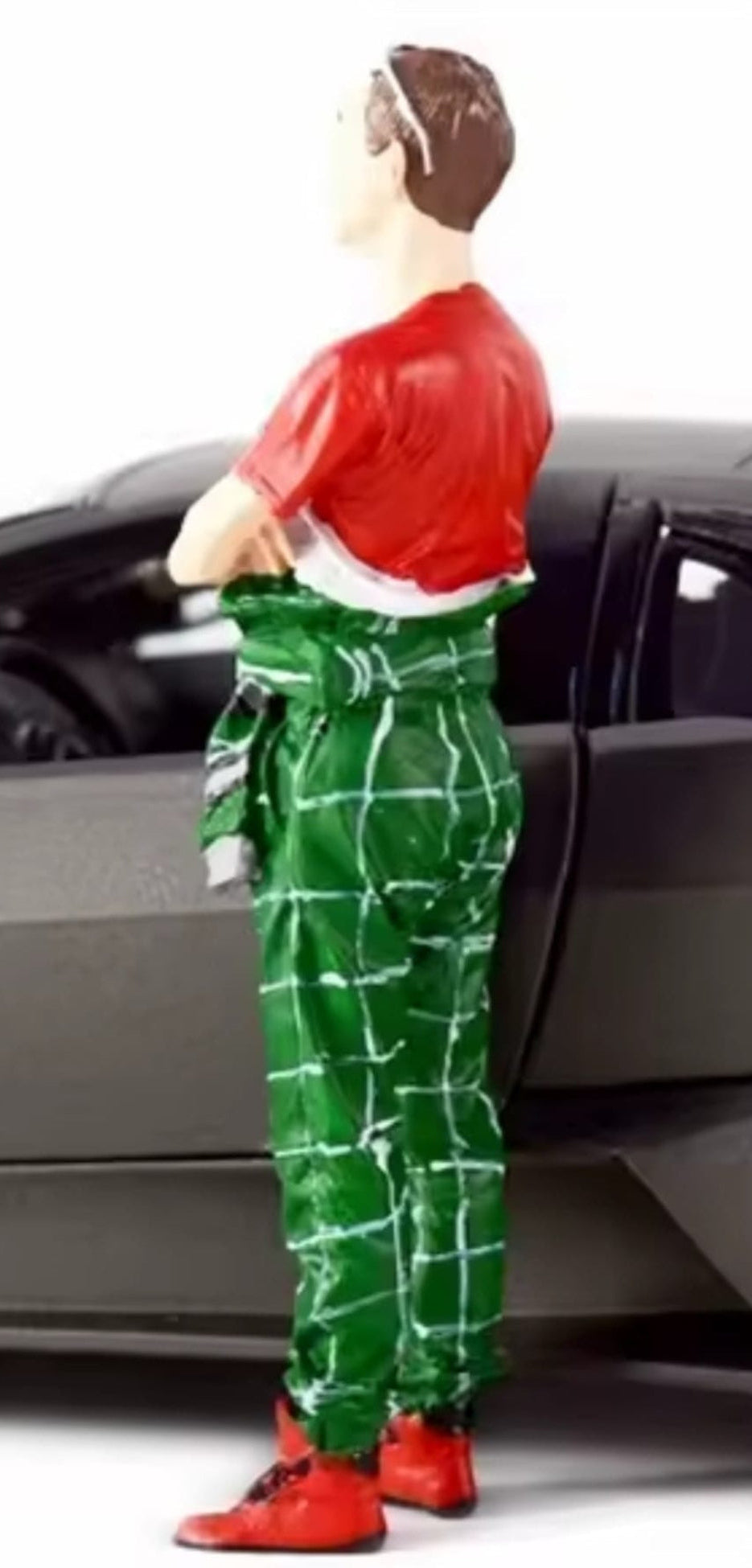 Rennfahrer 30er mit grünem Kombi-Dress 1:18