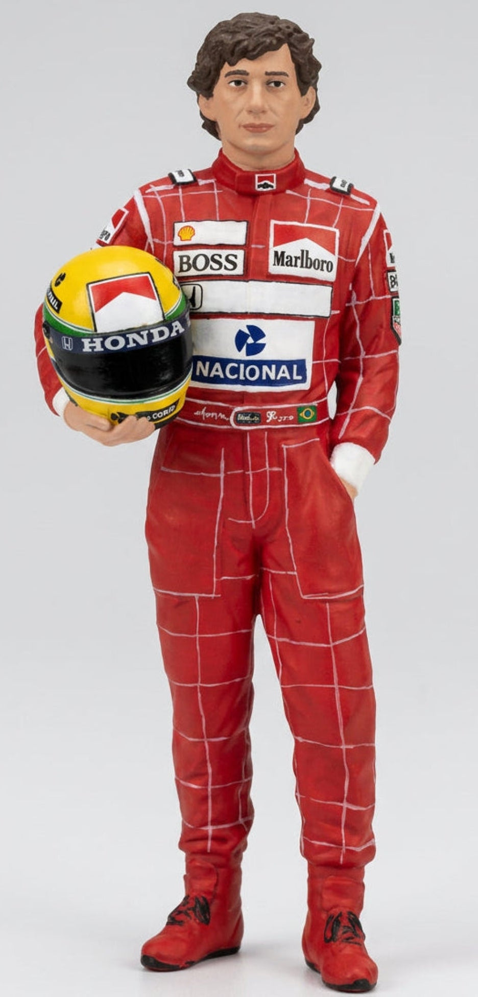 Ayrton Senna Rennfahrer Ferrari 1:18