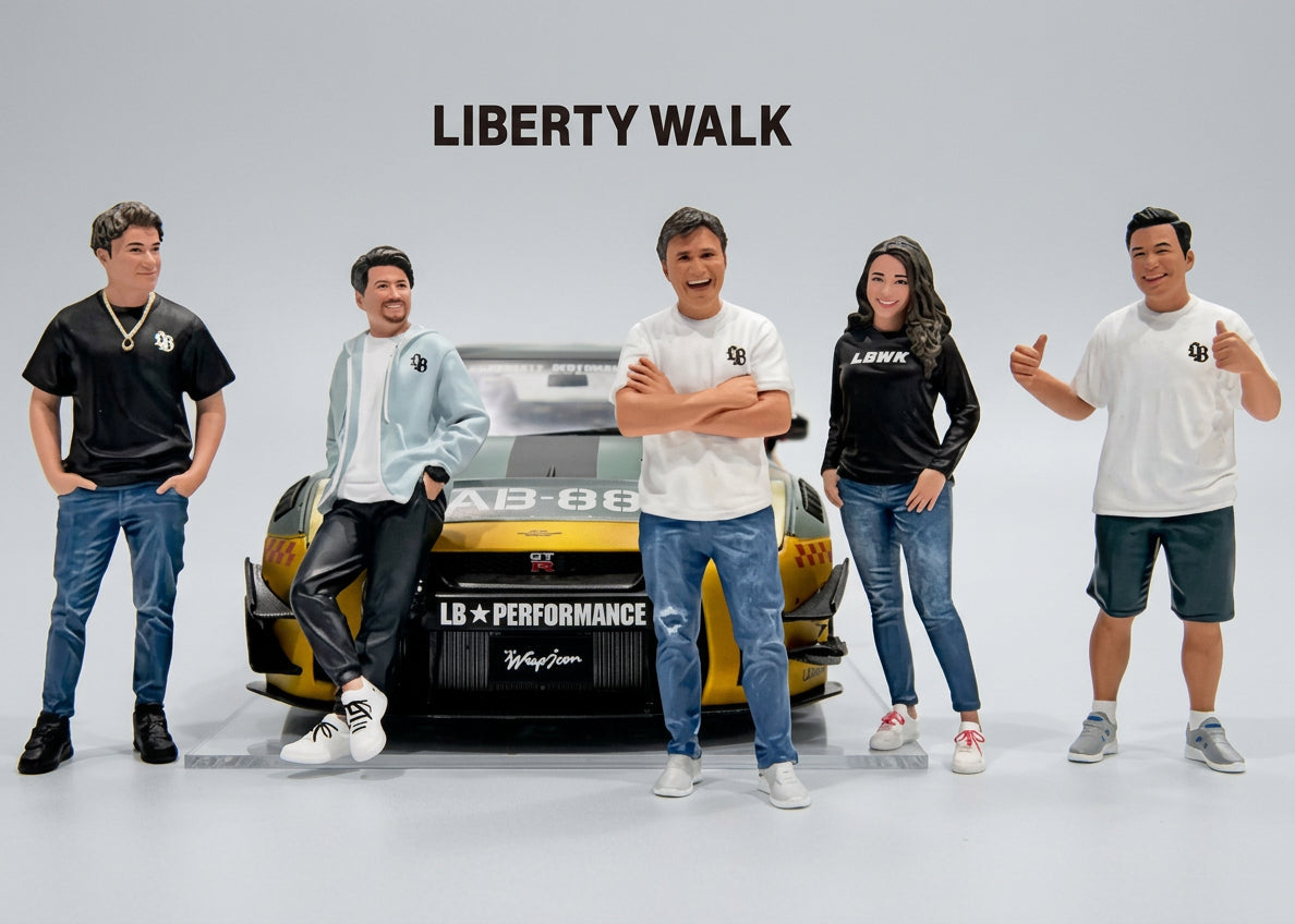 Team Liberty Walk Figuren-Set (5 Stück) 1:18