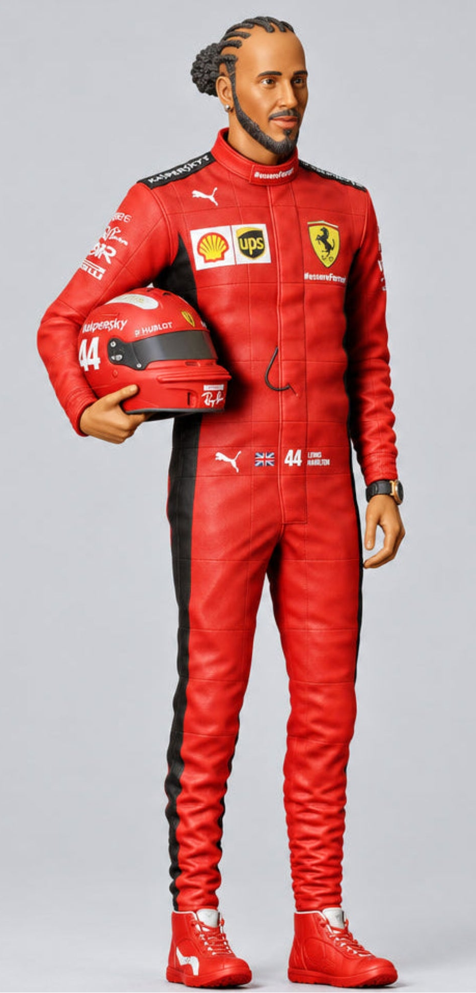 Lewis Hamilton Rennfahrer Ferrari 1:18